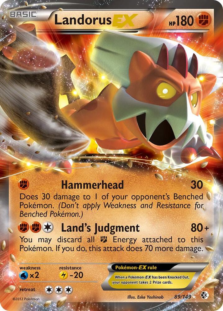 Pokemon Landorus EX 89/149 Boundaries Crossed
