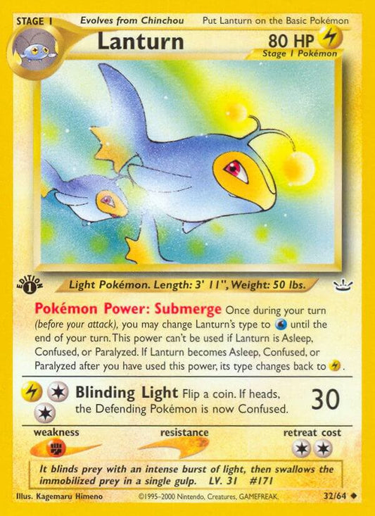 Pokemon Lanturn 32/64 Neo Revelation