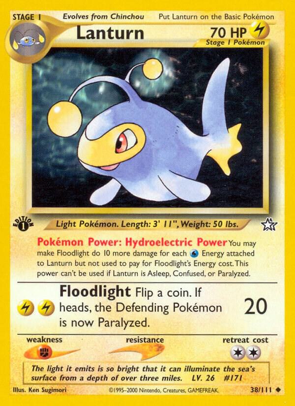 Pokemon Lanturn # 38 Neo Genesis