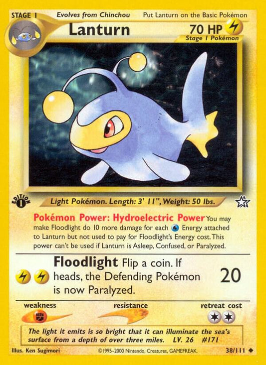 Pokemon Lanturn # 38 Neo Genesis