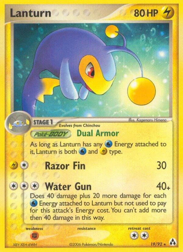 Pokemon Lanturn 19/92 Legend Maker