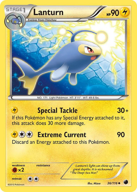 Pokemon Lanturn 36/116 Plasma Freeze
