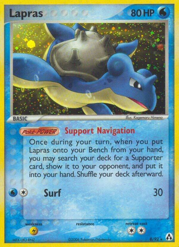 Pokemon Lapras 8/92 Legend Maker