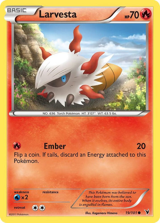 Pokemon Larvesta 19/101 Noble Victories