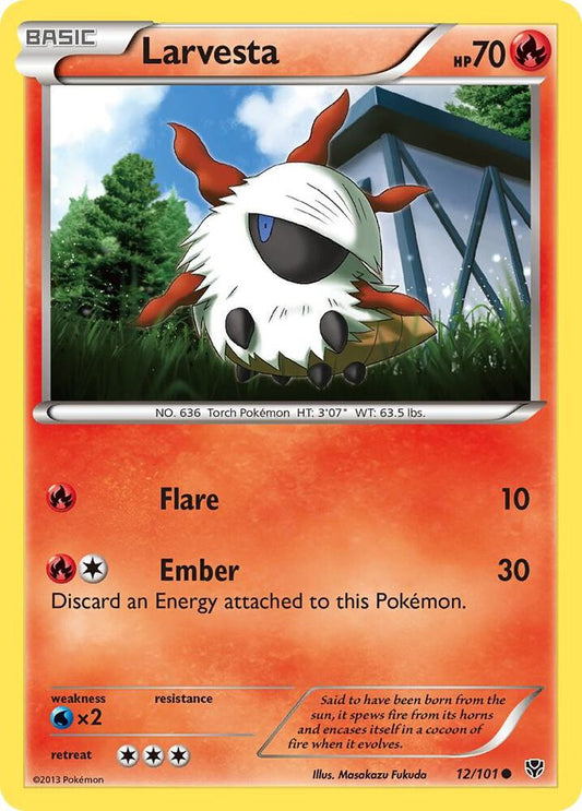Pokemon Larvesta 12/101 Plasma Blast