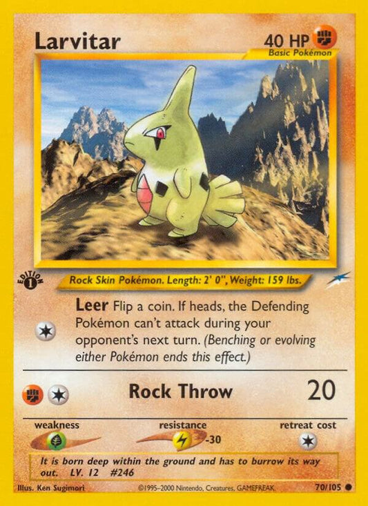Pokemon Larvitar 70/105 Neo Destiny