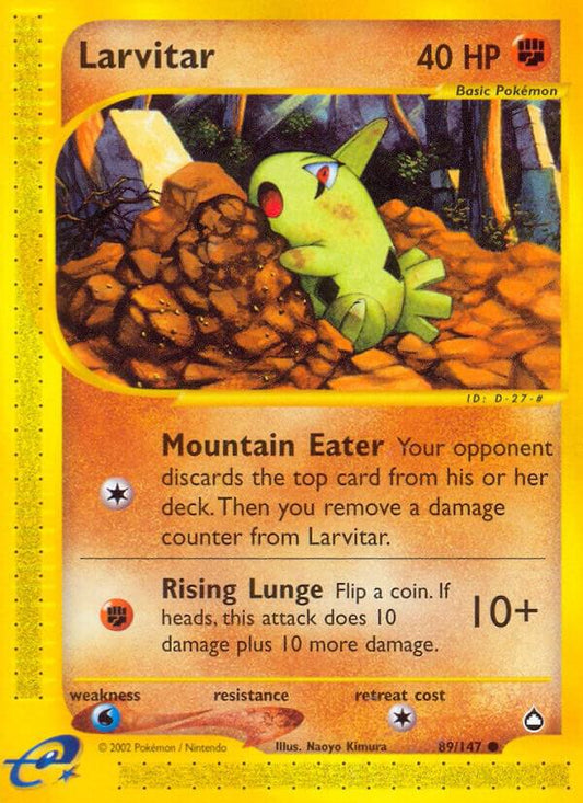 Pokemon Larvitar 89/147 Aquapolis