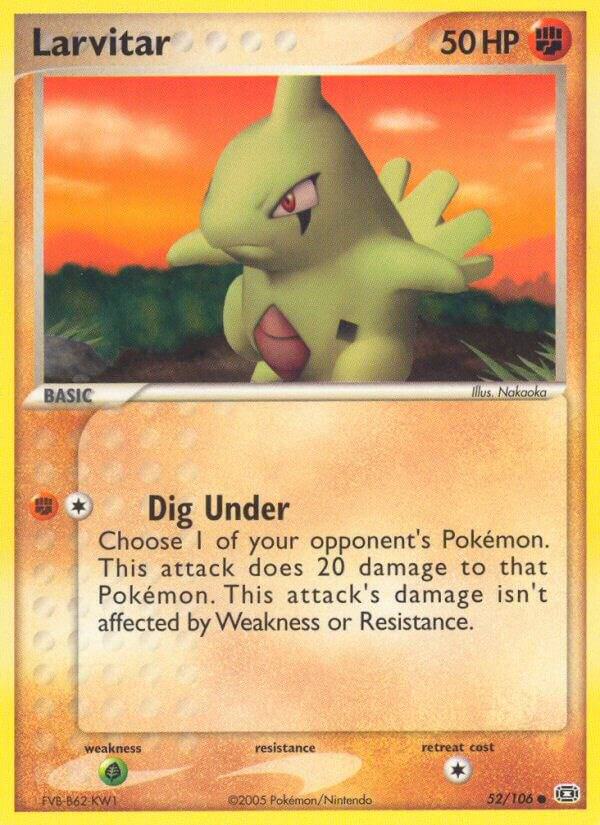Pokemon Larvitar 52/106 Emerald