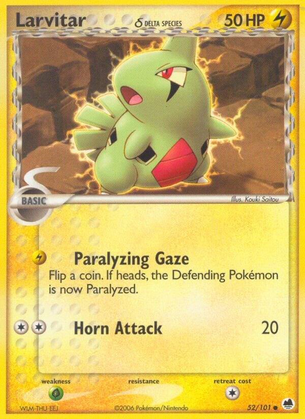 Pokemon Larvitar δ 52/101 Dragon Frontiers