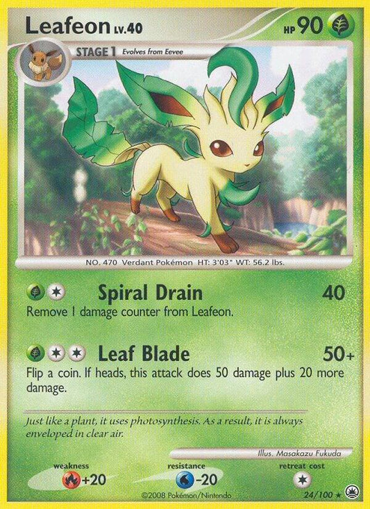 Pokemon Leafeon 24/100 Majestic Dawn