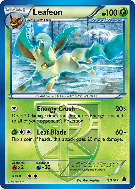 Pokemon Leafeon 11/116 Plasma Freeze