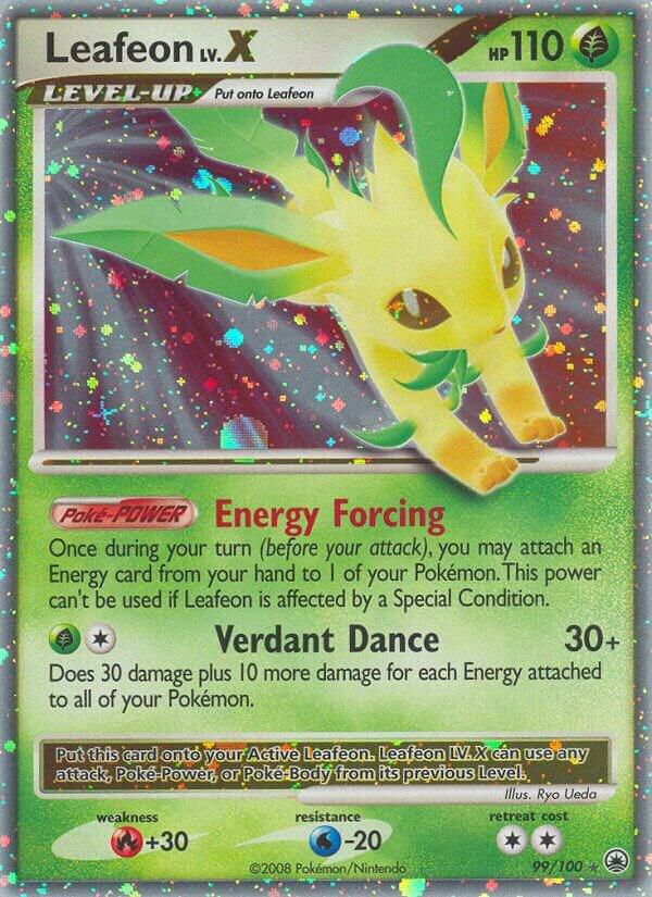 Pokemon Leafeon LV.X 99/100 Majestic Dawn
