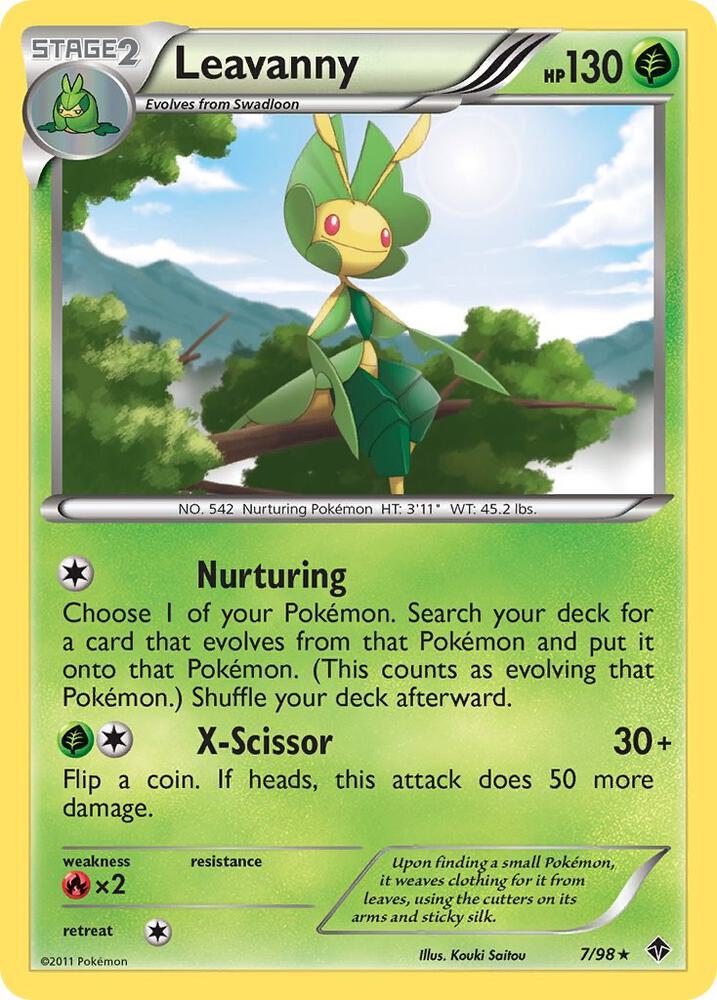 Pokemon Leavanny 7/98 Emerging Powers