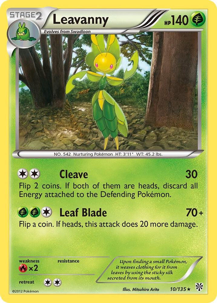Pokemon Leavanny 10/135 Plasma Storm