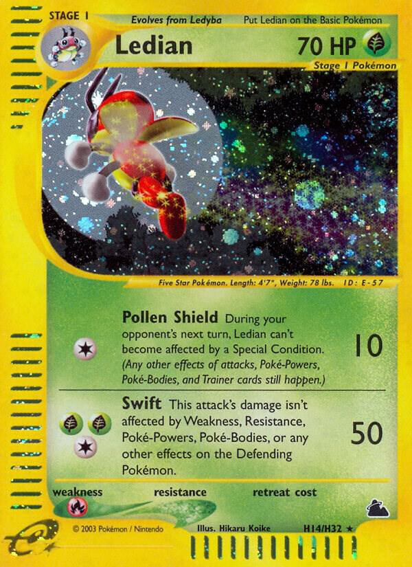 Pokemon Ledian H14/144 Skyridge
