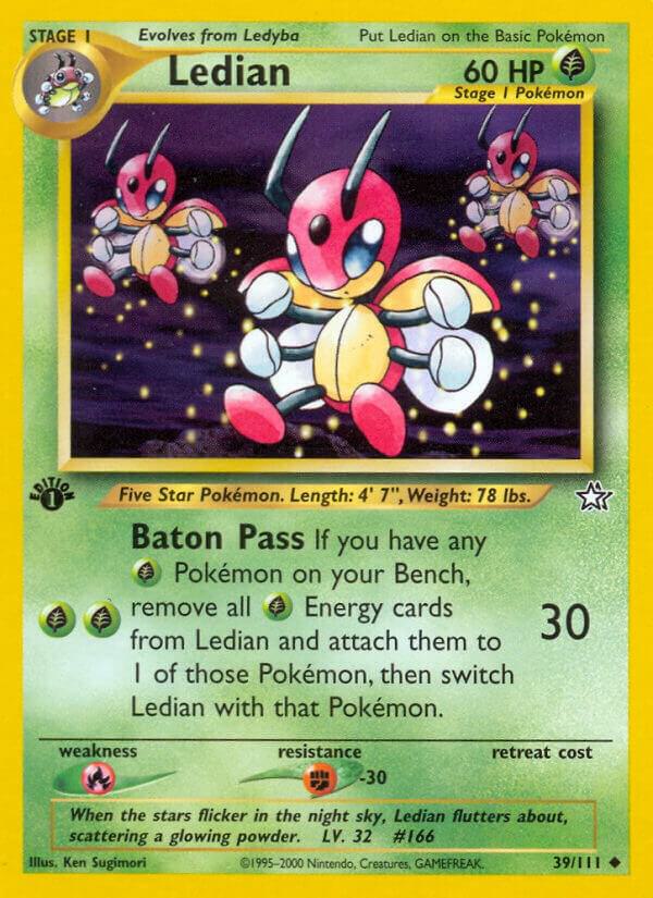 Pokemon Ledian # 39 Neo Genesis