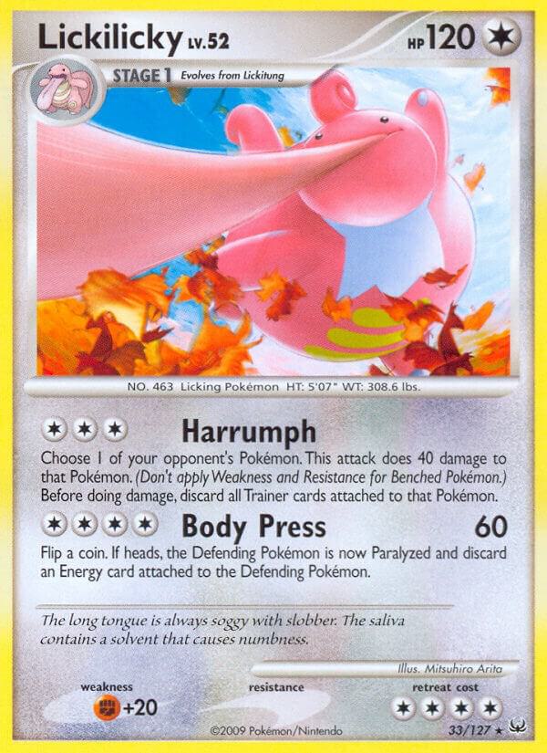 Pokemon Lickilicky 33/127 Platinum