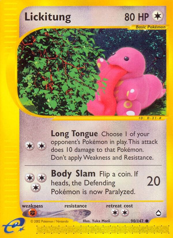 Pokemon Lickitung 90/147 Aquapolis