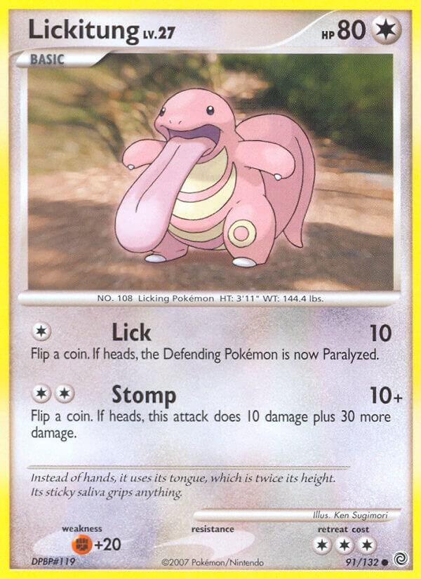 Pokemon Lickitung 91/132 Secret Wonders