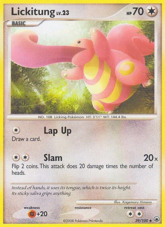 Pokemon Lickitung 39/100 Majestic Dawn