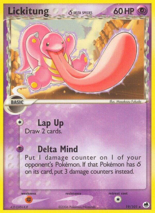 Pokemon Lickitung δ 19/101 Dragon Frontiers