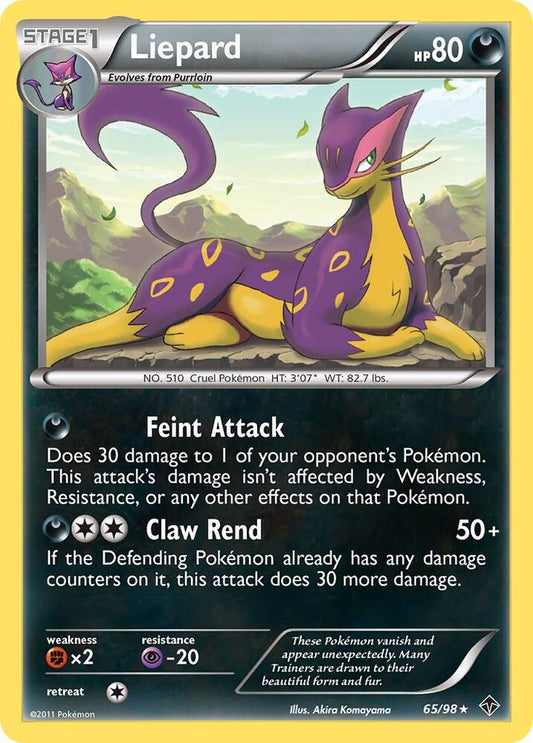 Pokemon Liepard 65/98 Emerging Powers