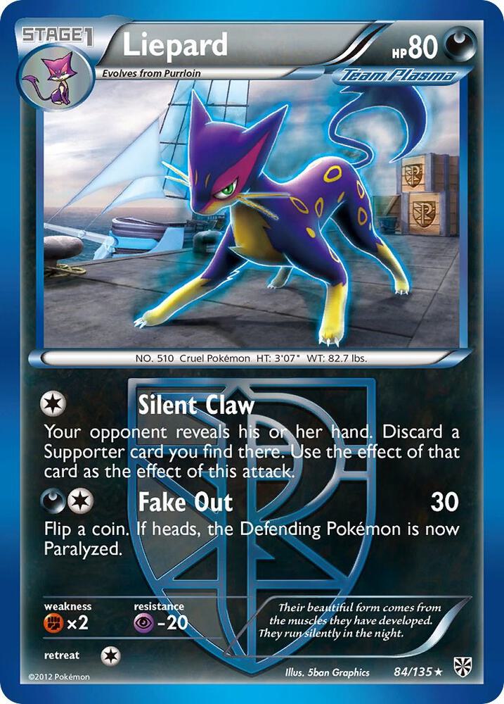 Pokemon Liepard 84/135 Plasma Storm