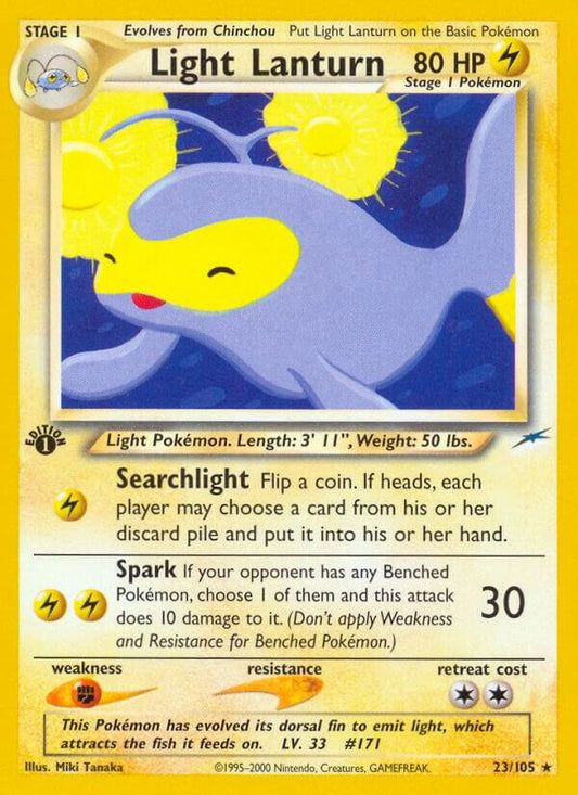Pokemon Light Lanturn 23/105 Neo Destiny