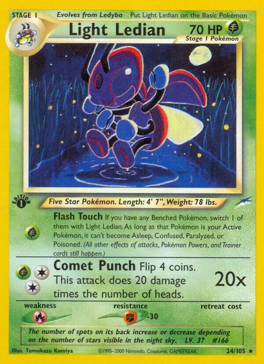 Pokemon Light Ledian 24/105 Neo Destiny