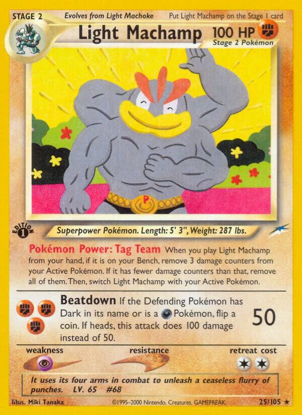 Pokemon Light Machamp 25/105 Neo Destiny