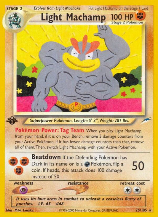 Pokemon Light Machamp 25/105 Neo Destiny