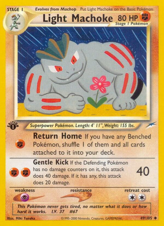 Pokemon Light Machoke 49/105 Neo Destiny