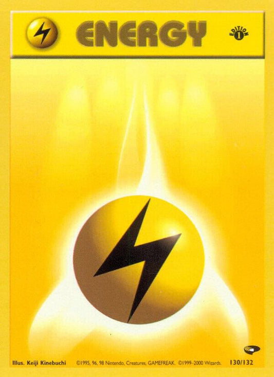 Pokemon  Lightning Energy 130/132 Gym Challenge