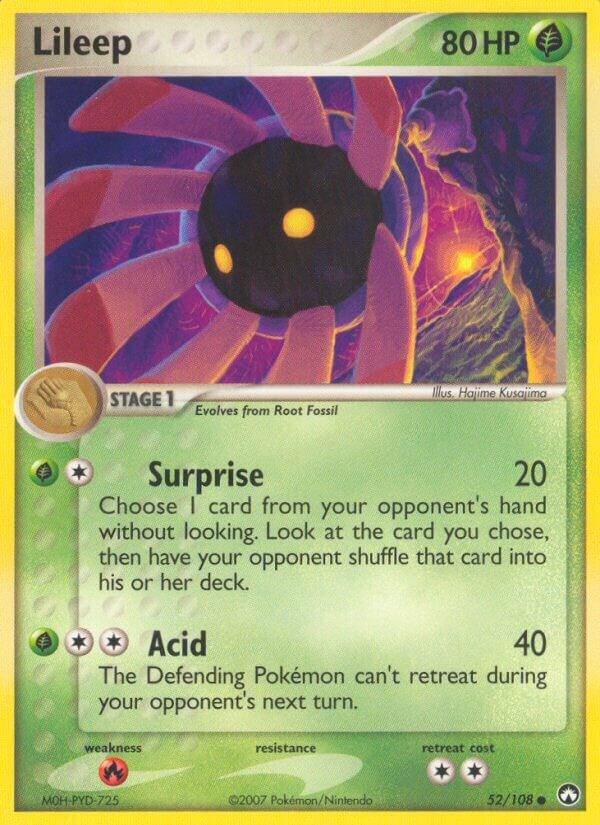Pokemon Lileep 52/108 Power Keepers