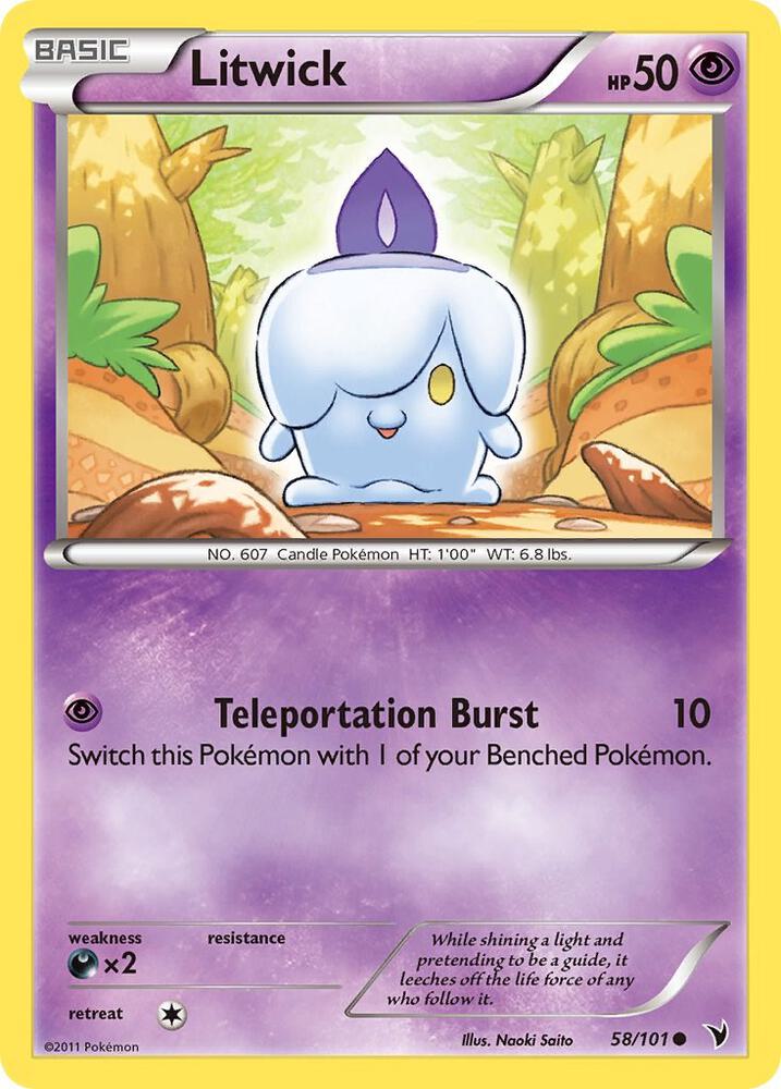 Pokemon Litwick 58/101 Noble Victories