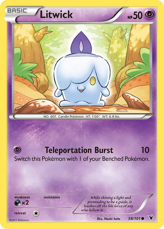 Pokemon Litwick 58/101 Noble Victories