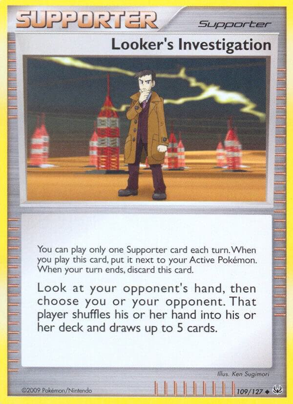 Pokemon Looker's Investigation 109/127 Platinum