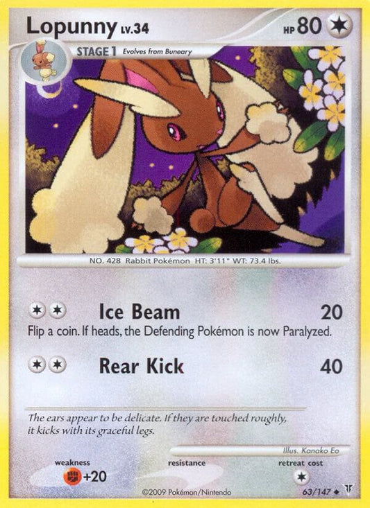 Pokemon Lopunny 63/147 Supreme Victors
