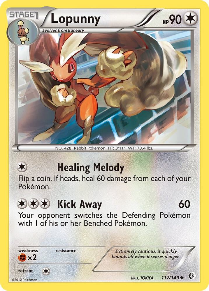 Pokemon Lopunny 117/149 Boundaries Crossed