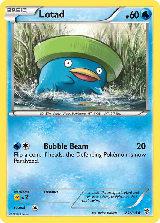 Pokemon Lotad 29/135 Plasma Storm