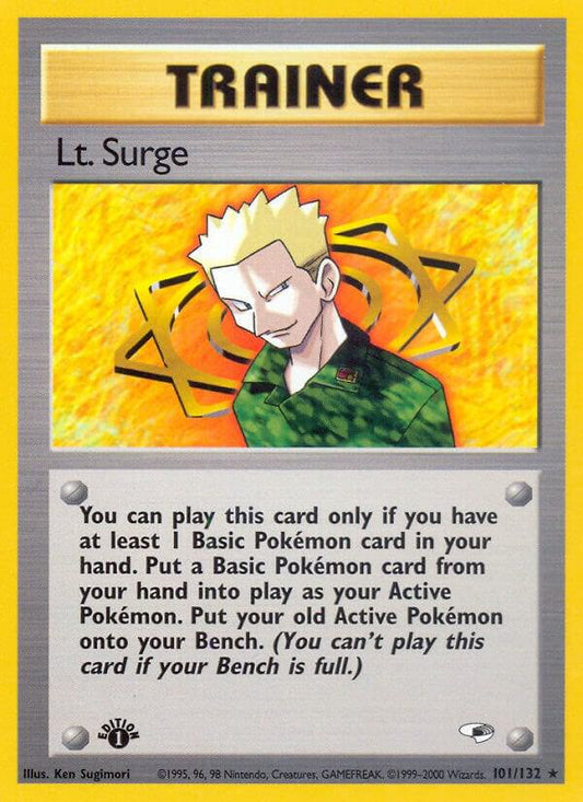 Pokemon Lt. Surge 101/132 Gym Heroes