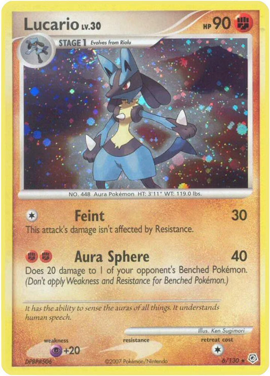 Pokemon Lucario 6/130 Diamond & Pearl