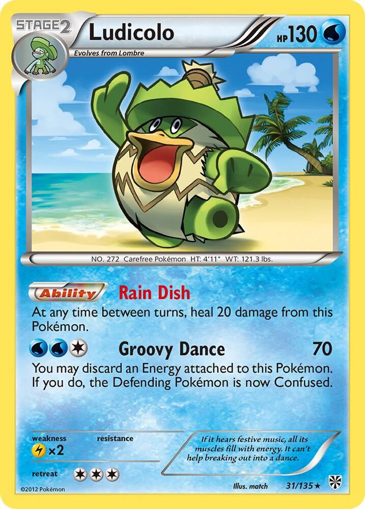 Pokemon Ludicolo 31/135 Plasma Storm
