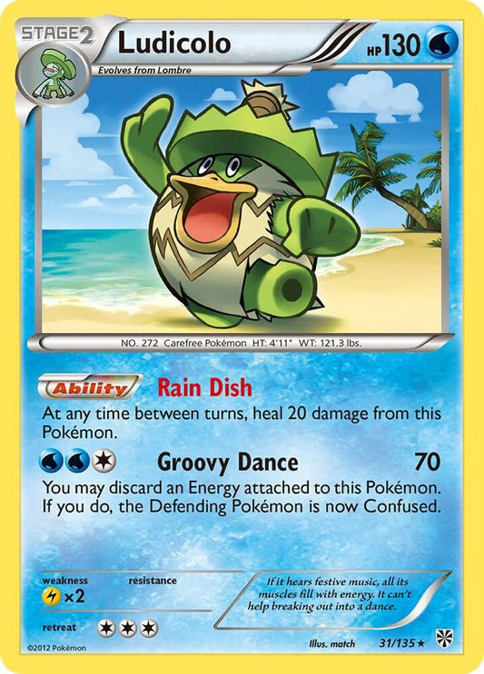 Pokemon Ludicolo 31/135 Plasma Storm