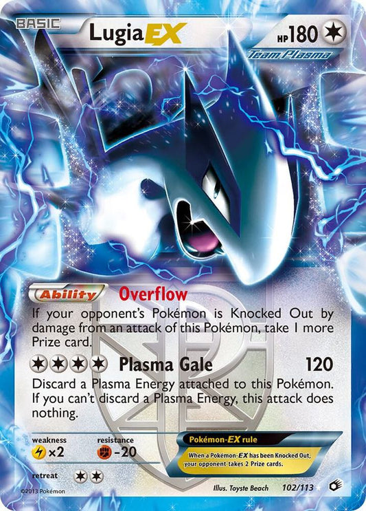 Pokemon Lugia EX 102/113 Legendary Treasures