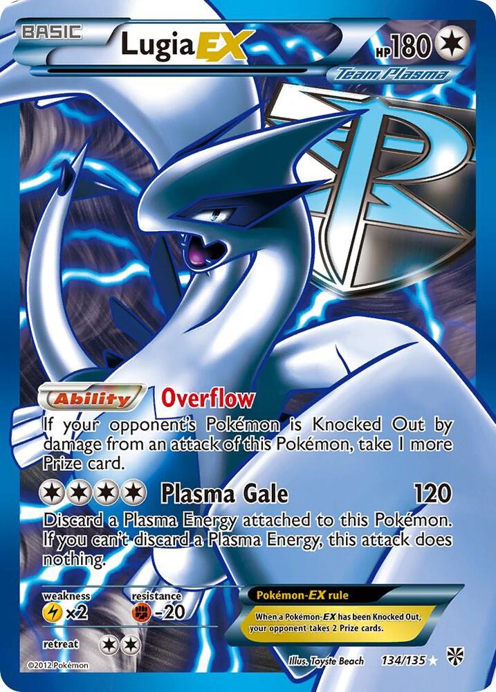 Pokemon Lugia EX 134/135 Plasma Storm