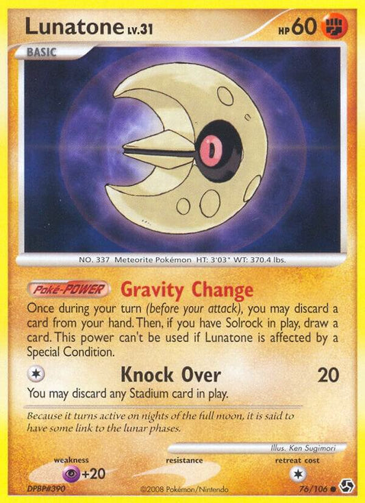 Pokemon Lunatone 76/106 Great Encounters