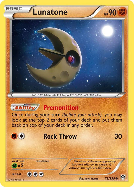 Pokemon Lunatone 73/135 Plasma Storm