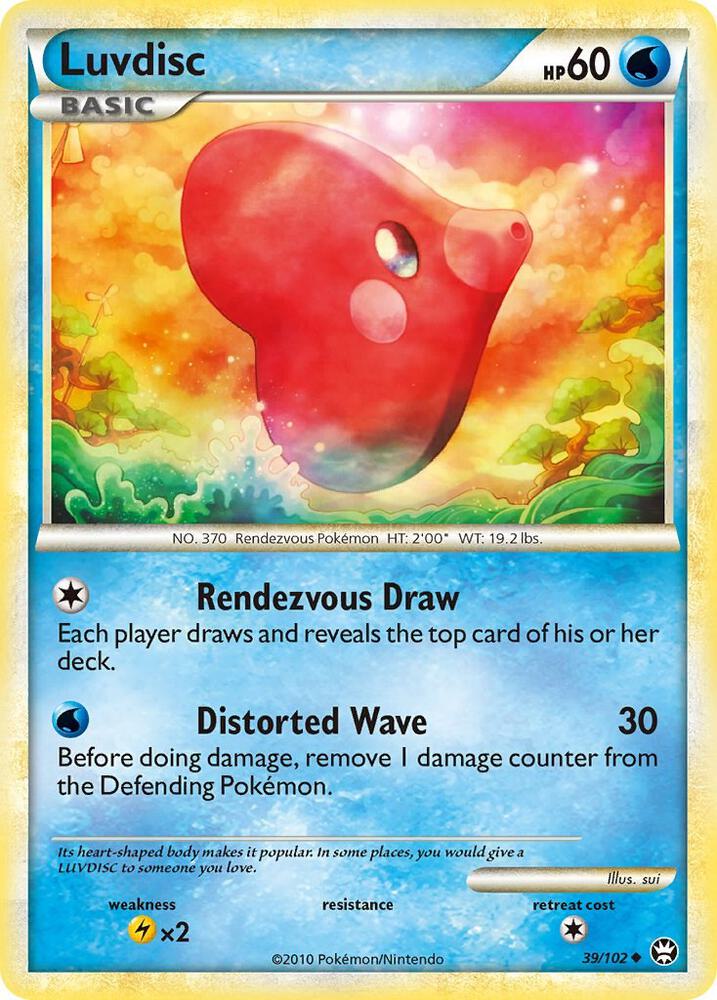 Pokemon Luvdisc 39/102 Triumphant