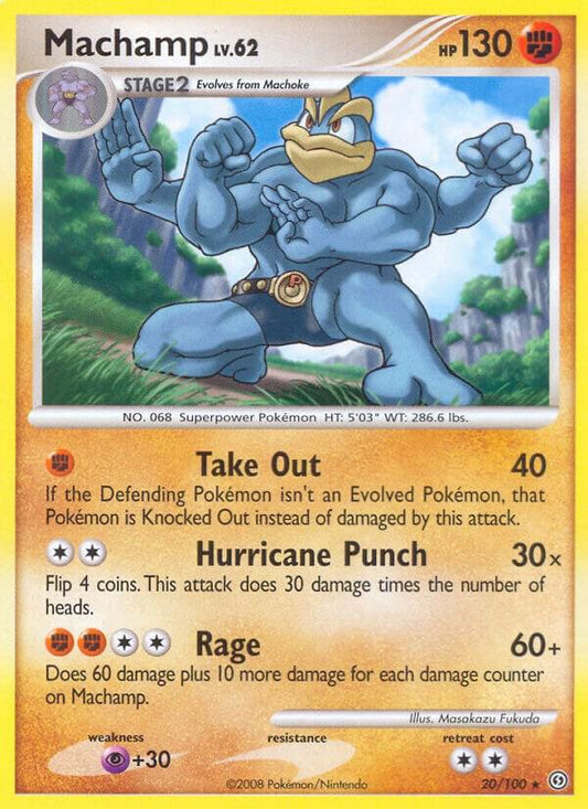 Pokemon Machamp 20/100 Stormfront